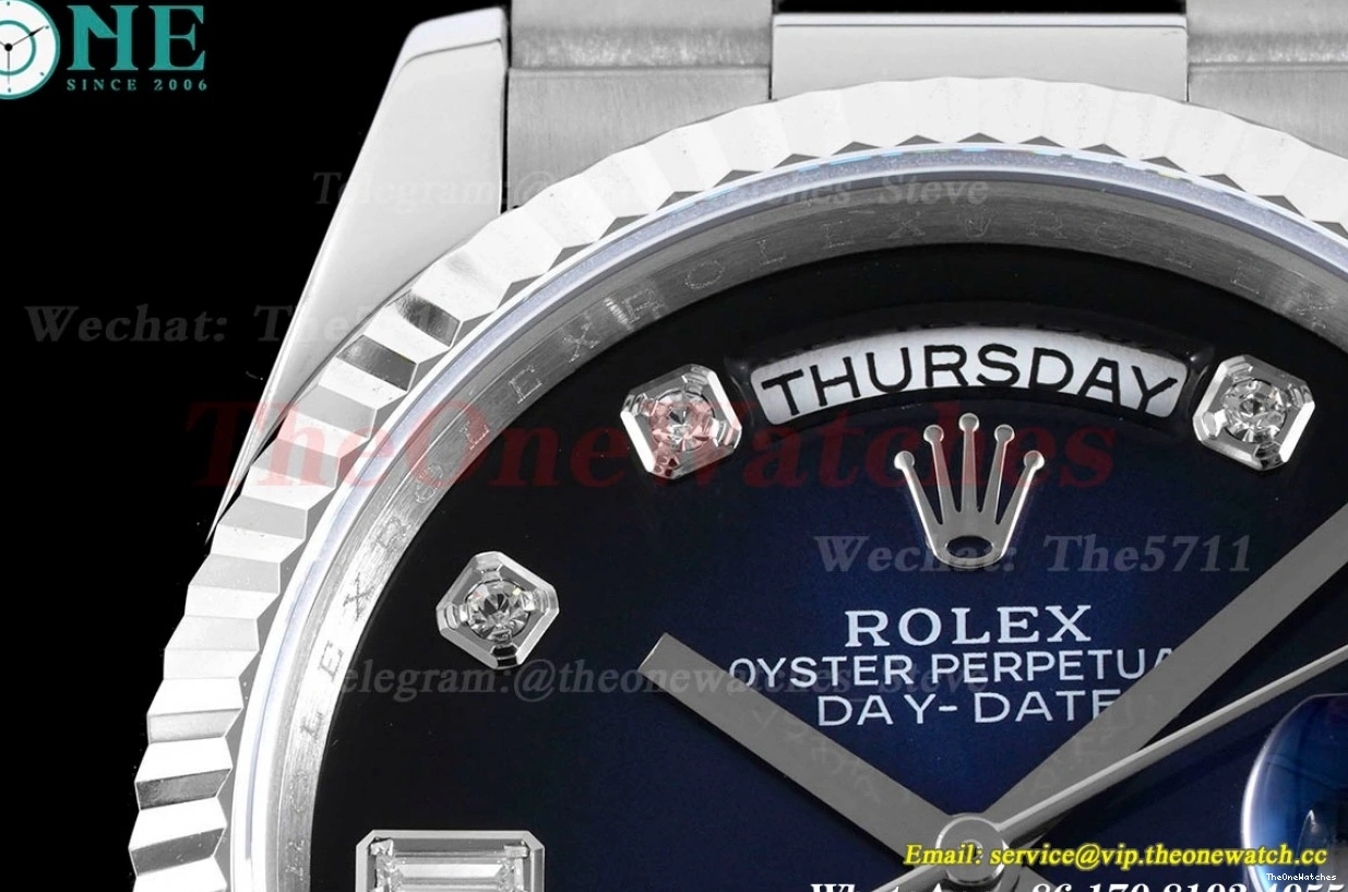 A2836 Pres Gradient RAF 36mm SS SS DayDate Dial Blue 0303